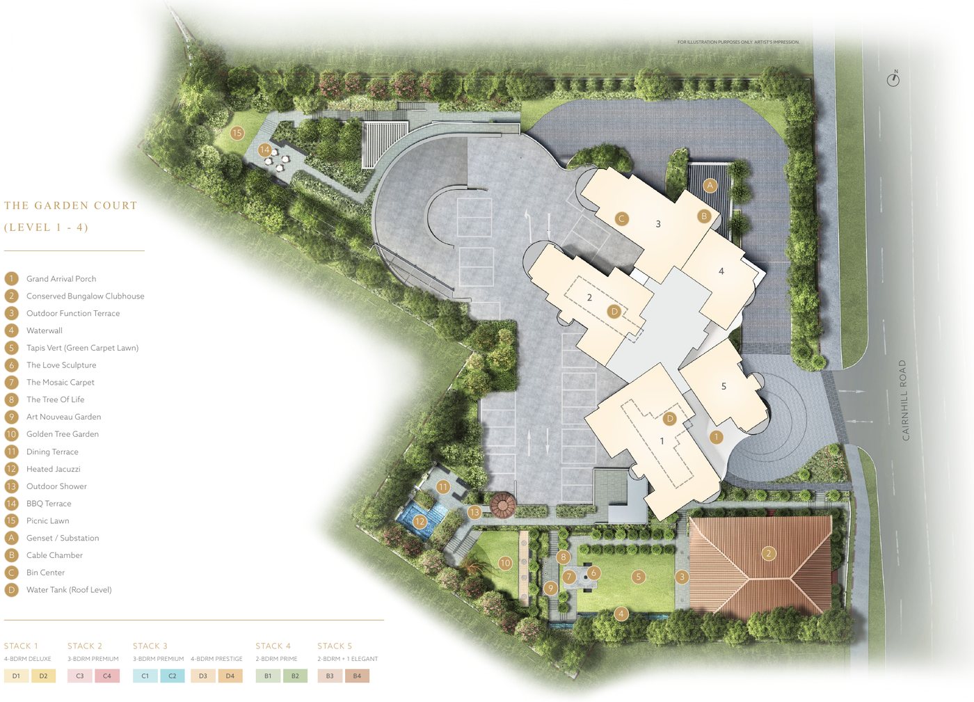 Site plan, ground level